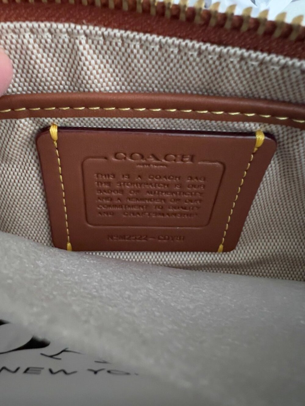 Coach Barrel Bag in Brass/Clay Suede - Picture 6 of 6